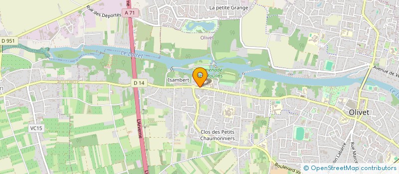 localisation de l'entreprise ARDEQAF à OLIVET
