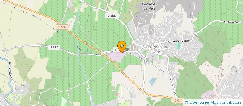 localisation de l'entreprise ARDES  VERS-PONT-DU-GARD