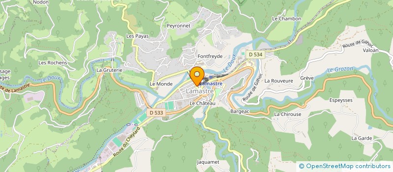 localisation de l'entreprise ARDESCO SERVICES à LAMASTRE