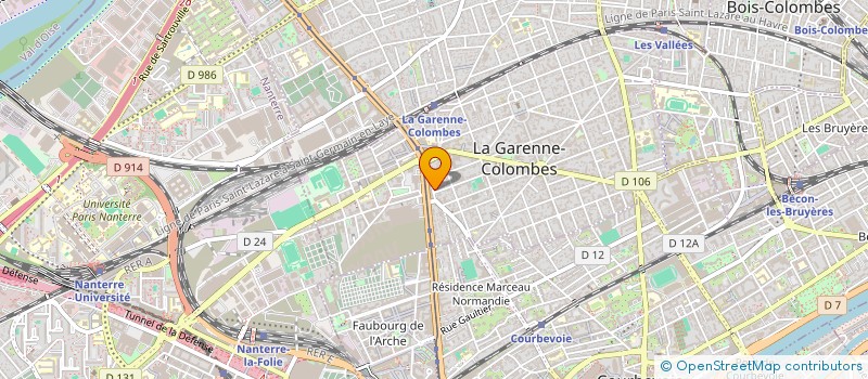 localisation de l'entreprise ARDF ASSOCIES à LA GARENNE-COLOMBES