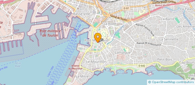 localisation de l'entreprise ARDH  TOULON