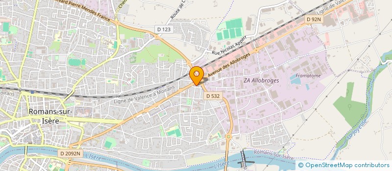 localisation de l'entreprise ARDHOME  ROMANS-SUR-ISERE