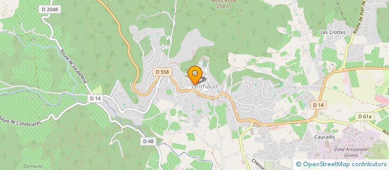 localisation de l'entreprise ARDI'BAT  GRIMAUD