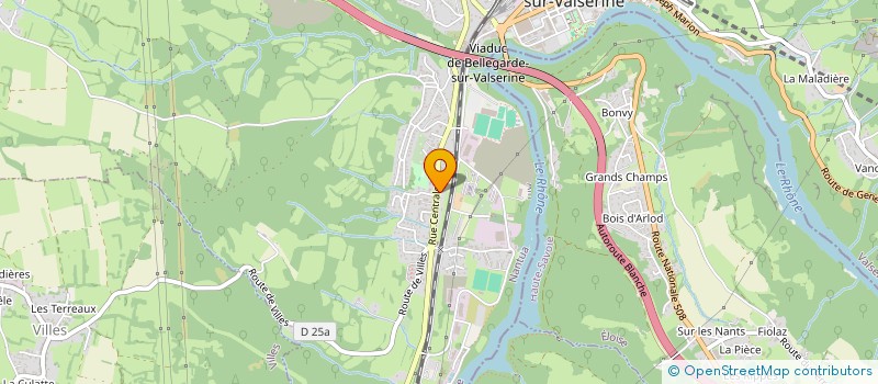 localisation de l'entreprise ARDIC MACONNERIE TRAVAUX PUBLICS à VALSERHONE