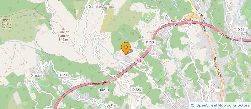 localisation de l'entreprise ARDICLI BTP CONSTRUCTION  MENTON