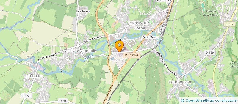 localisation de l'entreprise ARDIET PARQUETS à MESSIA-SUR-SORNE