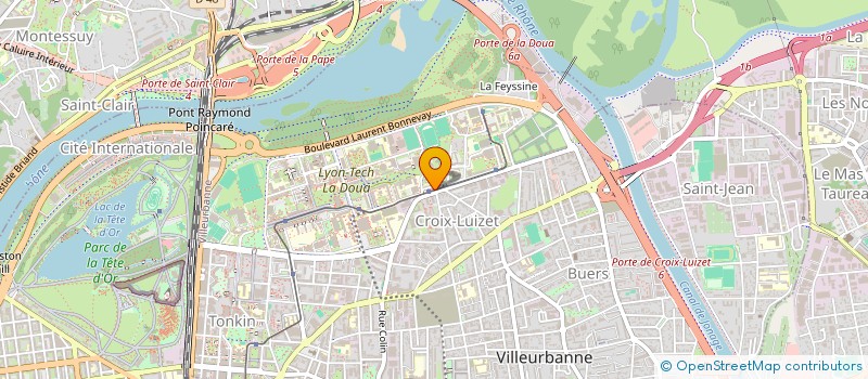 localisation de l'entreprise ARDIME à VILLEURBANNE