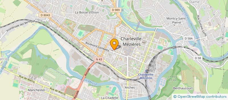 localisation de l'entreprise ARDIMMO à CHARLEVILLE-MEZIERES