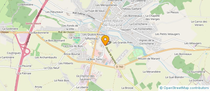 localisation de l'entreprise ARDIS à SAINTE-MAURE-DE-TOURAINE