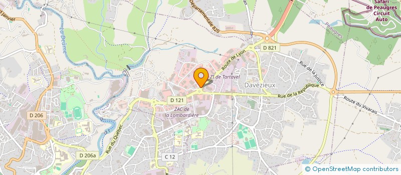 localisation de l'entreprise ARDISCOL à DAVEZIEUX