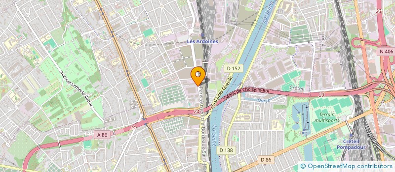 localisation de l'entreprise ARDOINES RESTAURATION  VITRY-SUR-SEINE