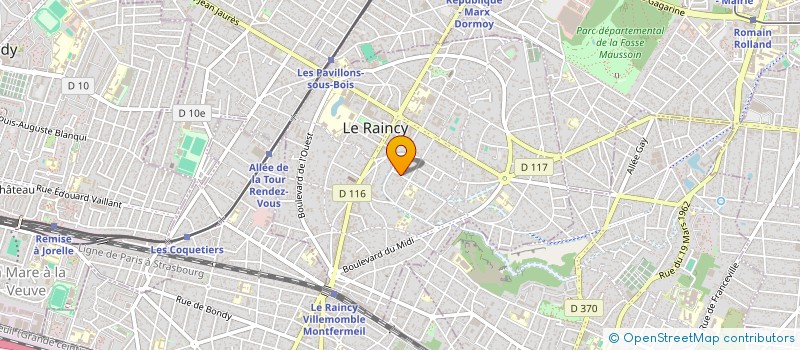 localisation de l'entreprise ARDOISE MATERIAU à LE RAINCY