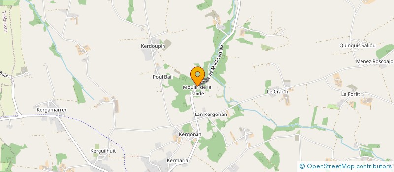 localisation de l'entreprise ARDOISIERES DE MAEL CARHAIX  MAEL-CARHAIX