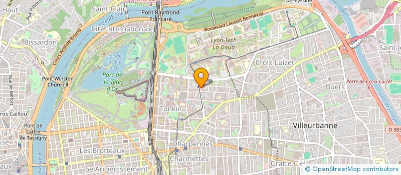 localisation de l'entreprise ARDOK  VILLEURBANNE