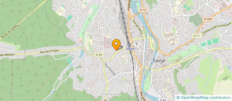 localisation de l'entreprise ARDP BATIMENT à EPINAL