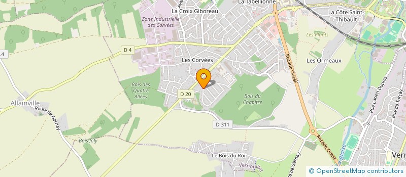 localisation de l'entreprise ARDRIVER à VERNOUILLET