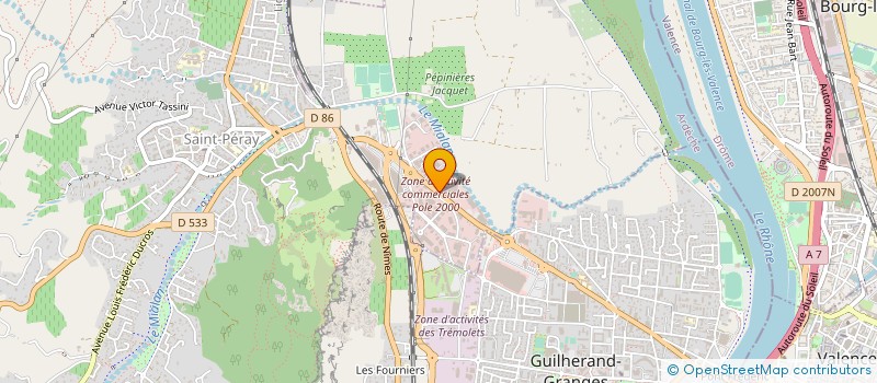 localisation de l'entreprise ARDROM GROUPE à VALENCE