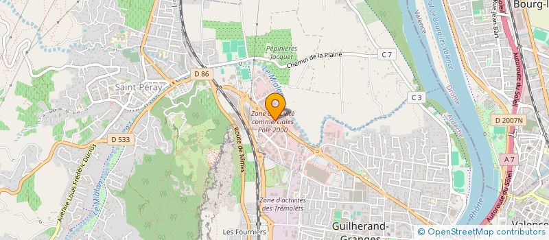 localisation de l'entreprise ARDROM SECURITE à VALENCE