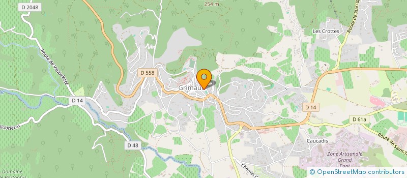 localisation de l'entreprise ARDROS à GRIMAUD