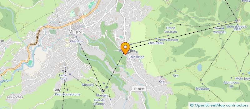 localisation de l'entreprise ARDSET  MEGEVE