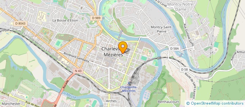 localisation de l'entreprise ARDUENNA CHAUSSURES à CHARLEVILLE-MEZIERES