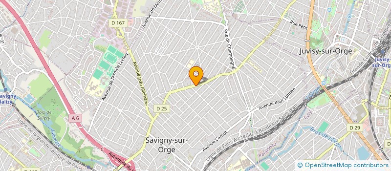 localisation de l'entreprise ARDVBC à SAVIGNY-SUR-ORGE