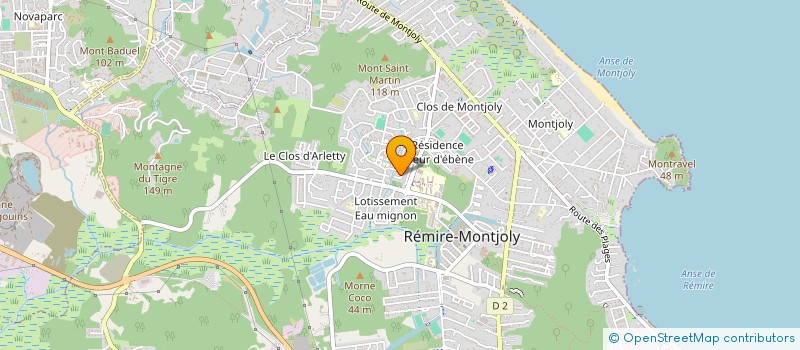 localisation de l'entreprise ARDYSS GUYANE INTERNATIONALE (INSTITUT DE BEAUTE) à REMIRE-MONTJOLY