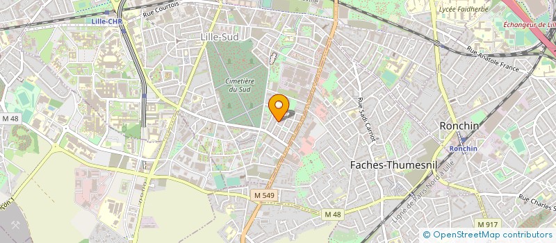 localisation de l'entreprise ARE  FACHES-THUMESNIL