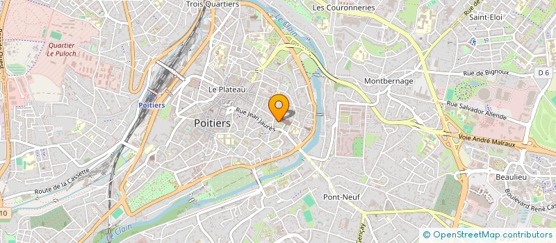 localisation de l'entreprise AREA à POITIERS