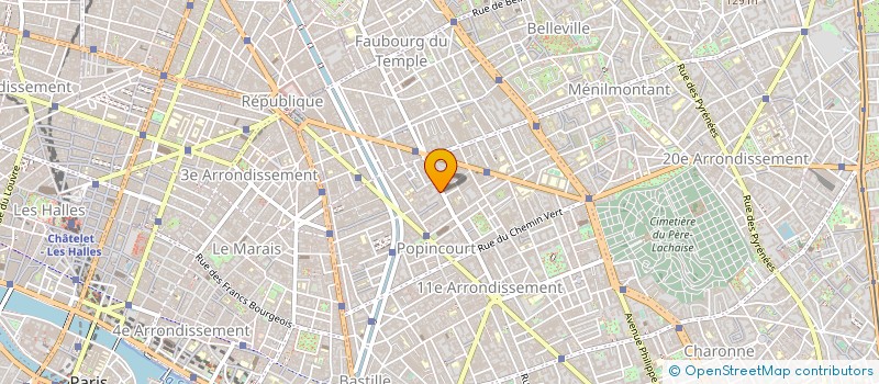 localisation de l'entreprise AREA  PARIS