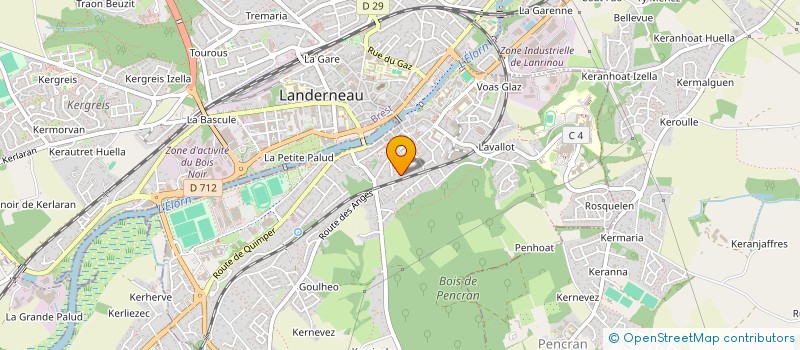localisation de l'entreprise AREA  LANDERNEAU