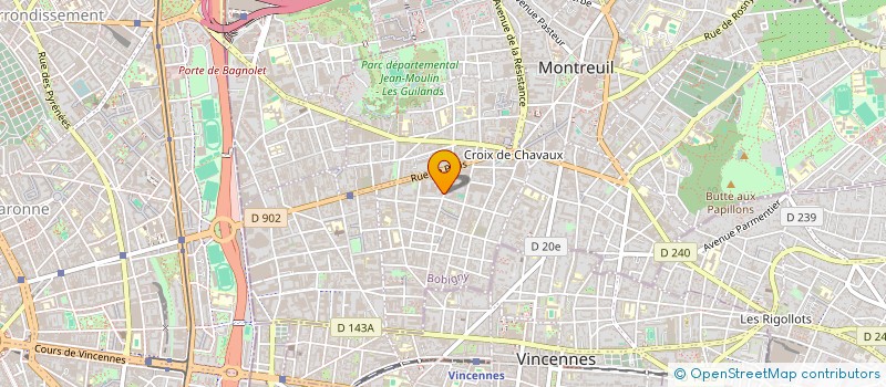 localisation de l'entreprise AREA 56 à MONTREUIL