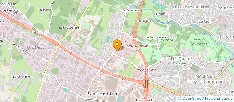 localisation de l'entreprise AREA à SAINT-HERBLAIN