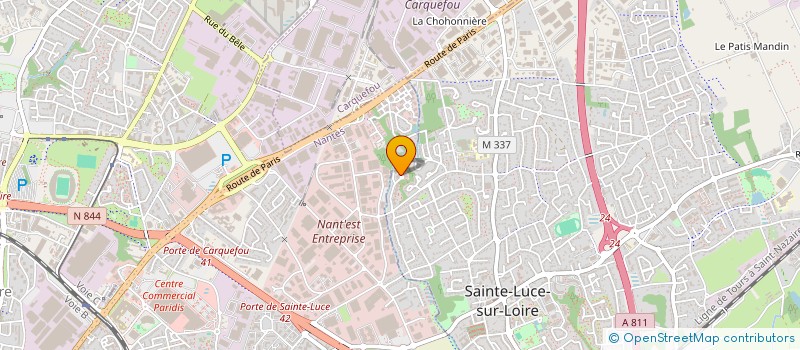 localisation de l'entreprise AREA : ARTS ET AIDES  SAINTE-LUCE-SUR-LOIRE