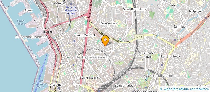 localisation de l'entreprise AREA CLUB à MARSEILLE