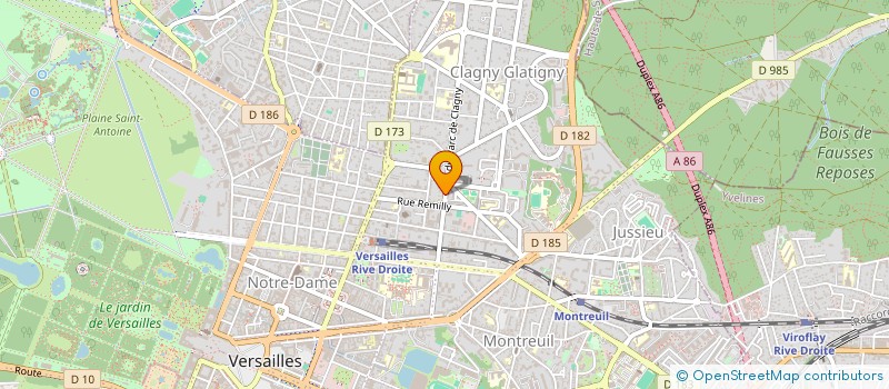 localisation de l'entreprise AREA CONSULTANTS à VERSAILLES