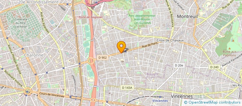 localisation de l'entreprise AREA EXPERTISES à MONTREUIL