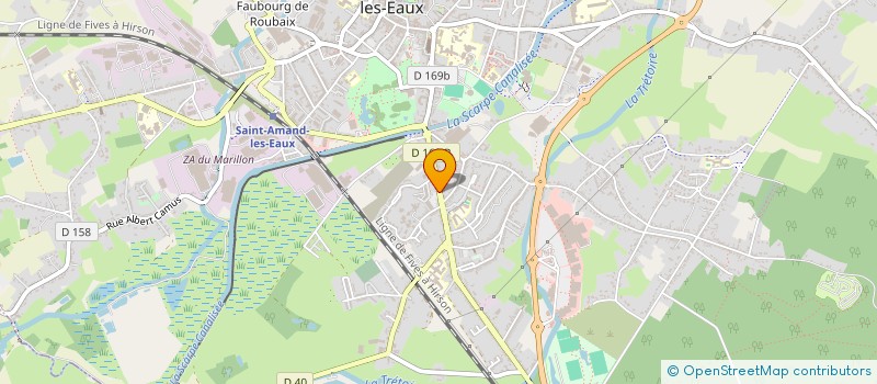 localisation de l'entreprise AREA FITNESS à SAINT-AMAND-LES-EAUX