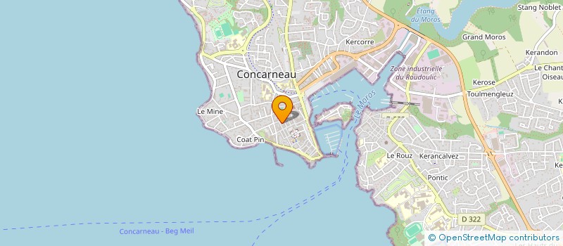 localisation de l'entreprise AREA INVEST  TREGUNC