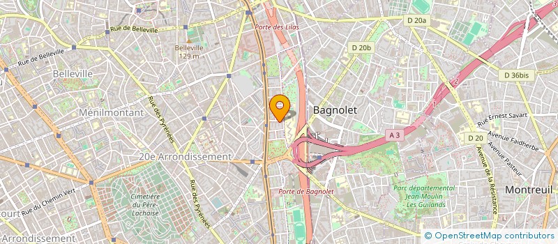 localisation de l'entreprise AREA TRAVAUX TERTIAIRES à PARIS