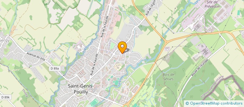 localisation de l'entreprise AREALIS à SAINT-GENIS-POUILLY
