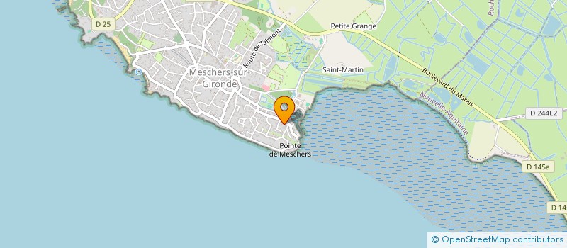 localisation de l'entreprise AREBAT 17  MESCHERS-SUR-GIRONDE