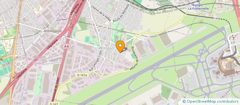 localisation de l'entreprise AREBAT à WISSOUS