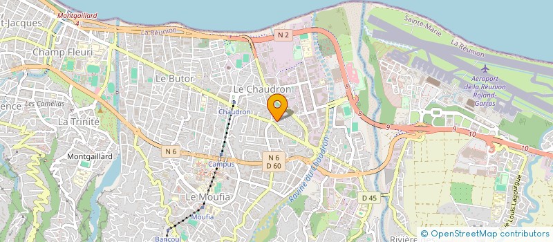 localisation de l'entreprise AREBAT à SAINT-DENIS
