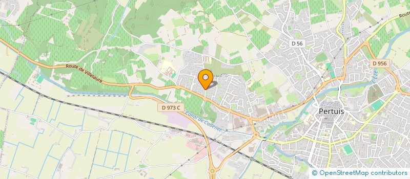 localisation de l'entreprise AREBAT à PERTUIS