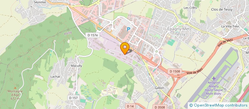 localisation de l'entreprise AREBAT  POISY