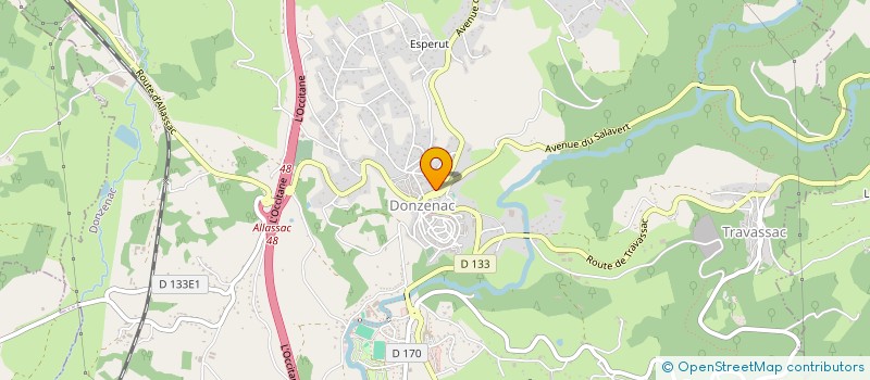 localisation de l'entreprise AREBOIS à DONZENAC