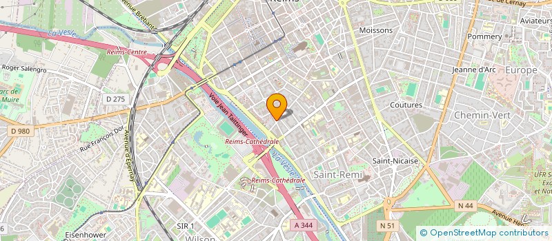 localisation de l'entreprise ARECA  REIMS