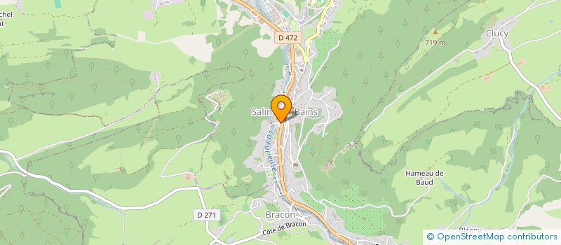 localisation de l'entreprise ARECO POLYWECO GESTION SCI  SALINS-LES-BAINS