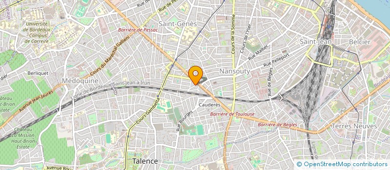 localisation de l'entreprise ARECOM  TALENCE